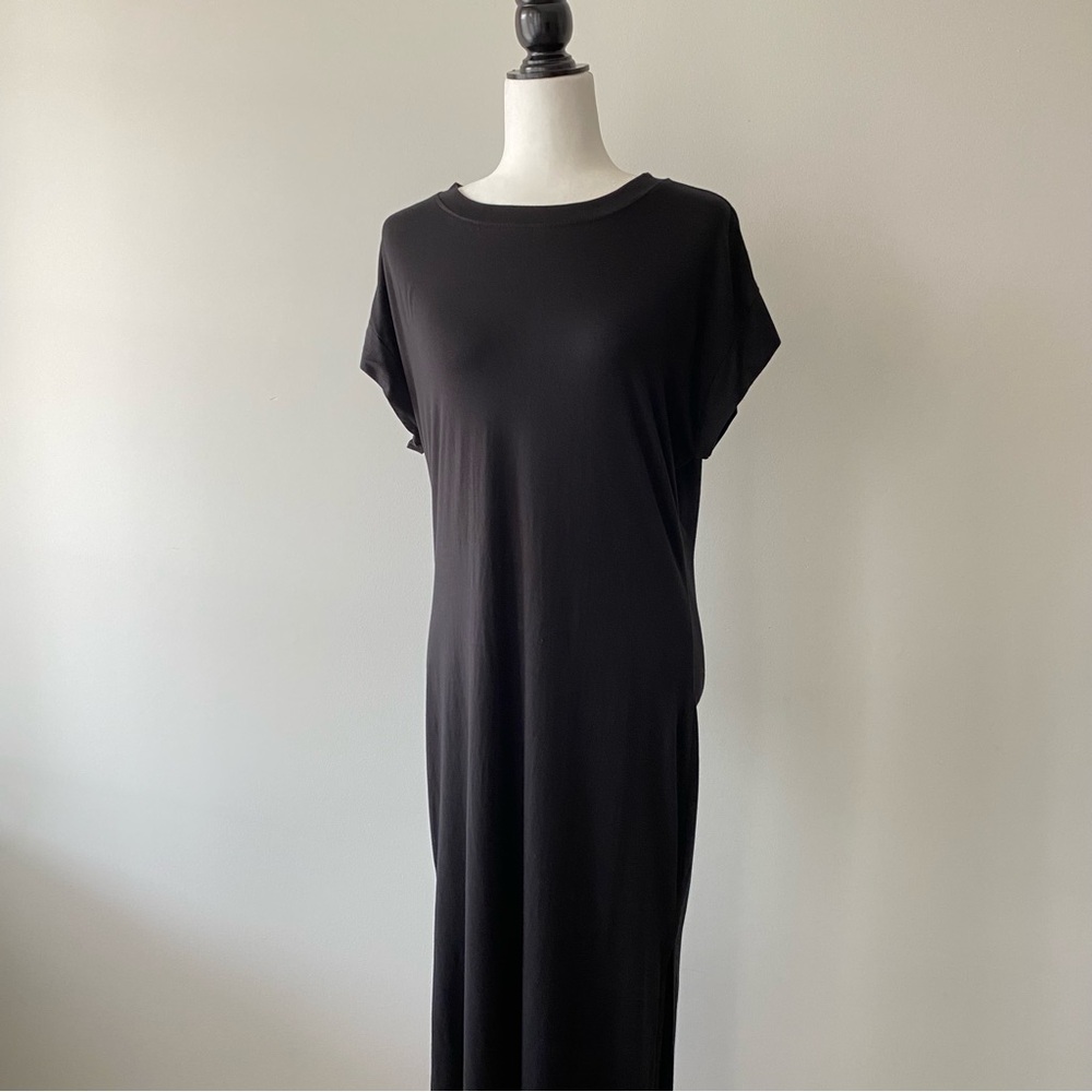 SOLD | Odyssey Grey | Zoe Maxi T-Shirt Dress - Picture 5 of 7